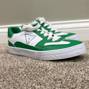 GUESS Green and White Athletic Sneakers